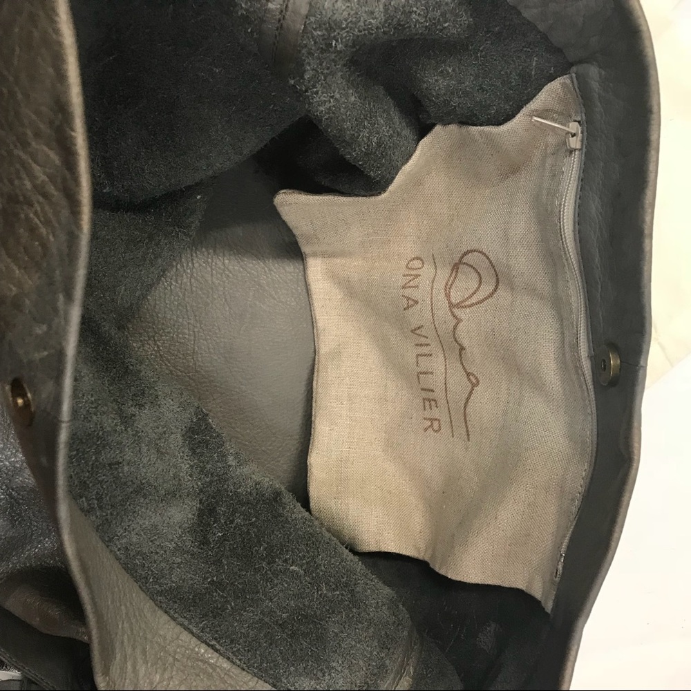 Ona Villier Vesuvius Hobo Bag in Grey Sombra - Picture 6 of 12